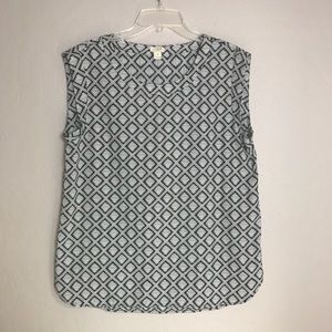 ☀️ J CREW Factory Aztec Sleeveless Top in Size M